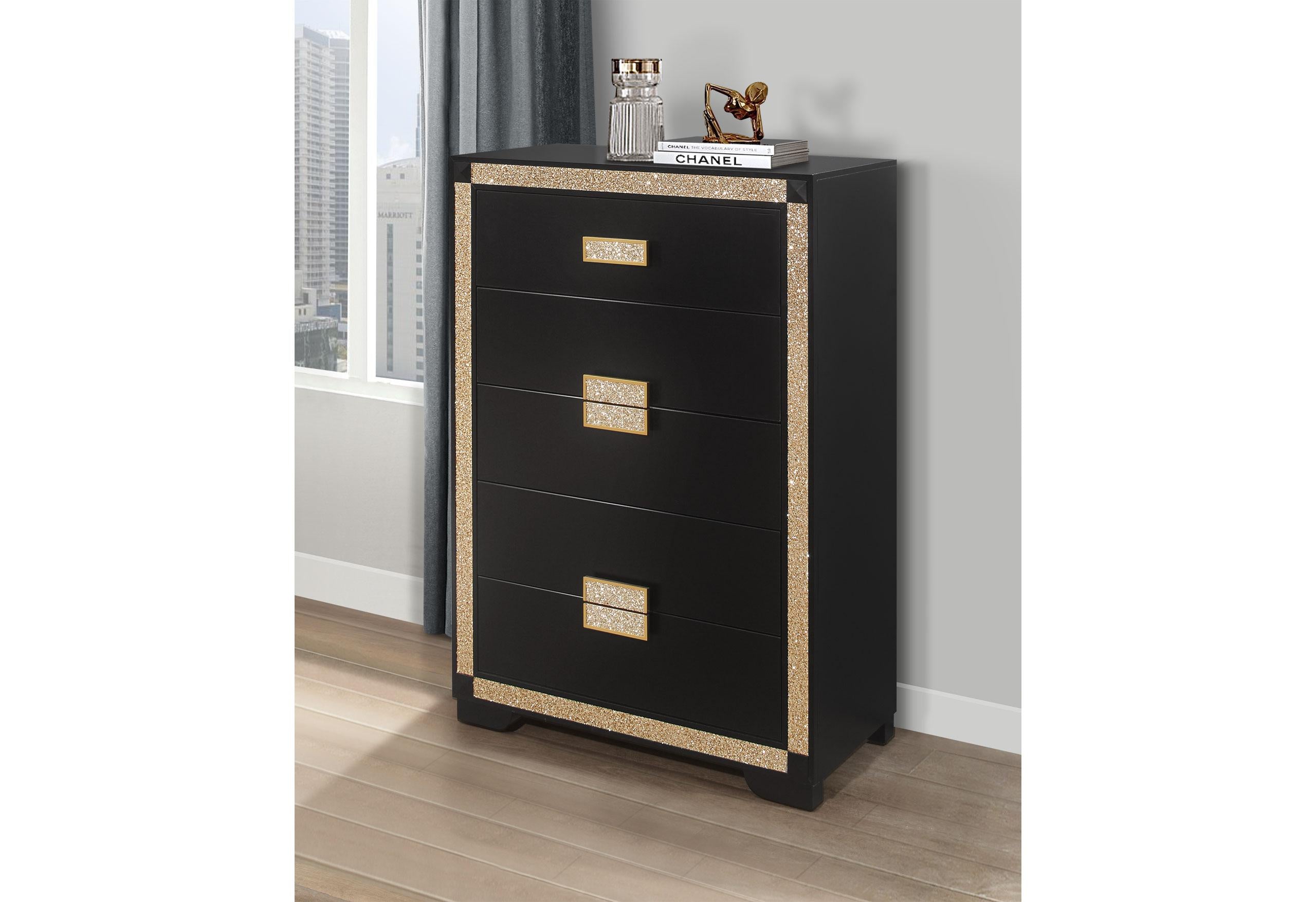 BLAKE BLACK/GOLD CHEST