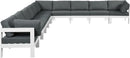 Nizuc Grey Waterproof Fabric Outdoor Patio Modular Sectional