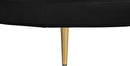 Circlet Black Velvet Round Sofa Settee