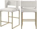 Caleb Cream Velvet Counter Stool