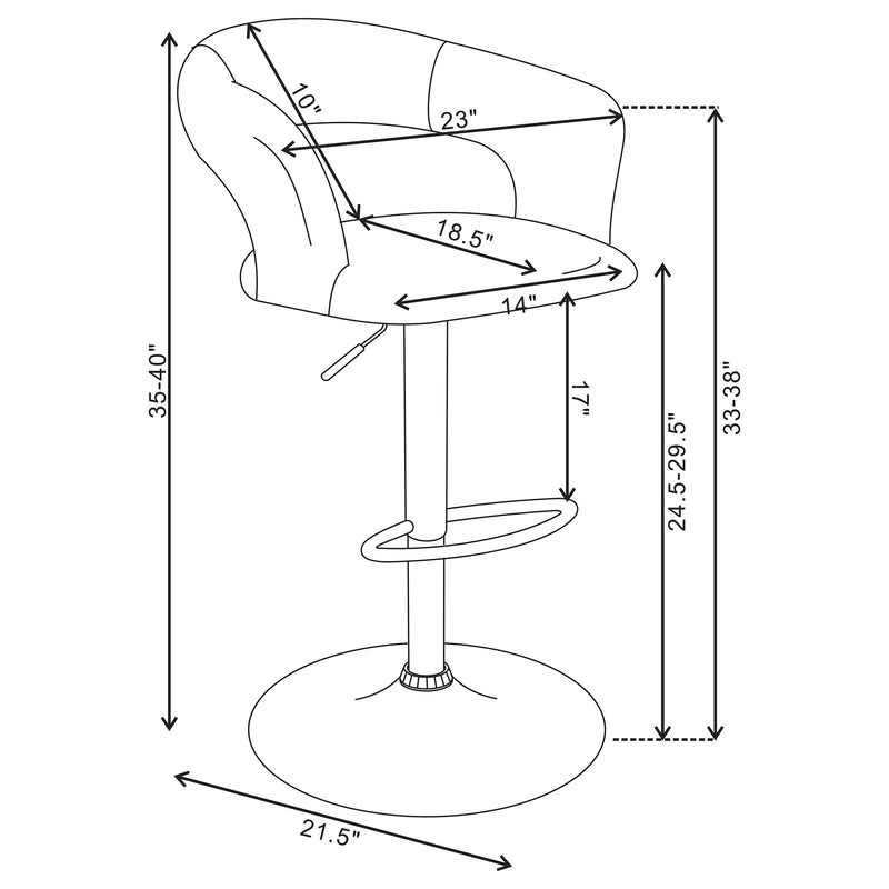 Barraza Adjustable Bar Stool