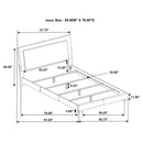 Felicity Panel Bed with LED Lighting