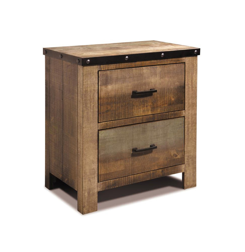 Sembene 2-drawer Nightstand Antique Multi-color image