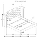 Melody Wingback Bed