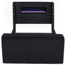 Tisdall Wingback TV Bed with Flame Visualizer