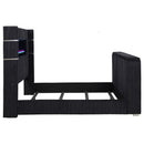 Tisdall Wingback TV Bed with Flame Visualizer