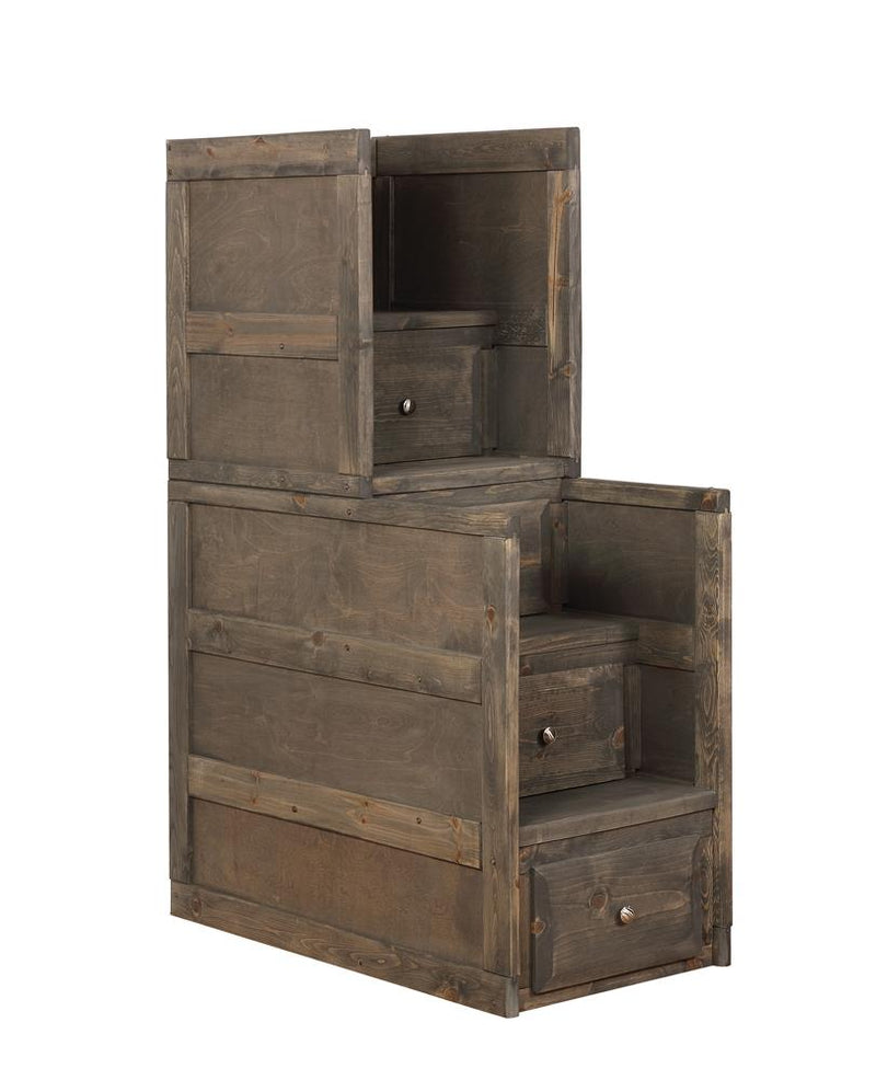 Wrangle Hill 4-drawer Stairway Chest Gun Smoke image