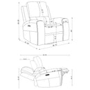 Brickston Triple Power Swivel Glider Recliner