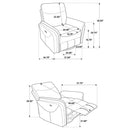 Adler Power Swivel Glider Recliner