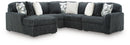 Midnight-Madness Sectional with Chaise