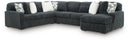 Midnight-Madness Sectional with Chaise