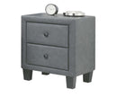 Saveria 2-Tone Gray PU Nightstand image