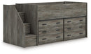 Frandern Loft Bed with Drawer Storage
