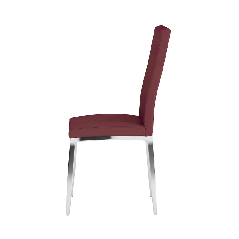 ABIGAIL Modern Curved-Back Upholstered Side Chair