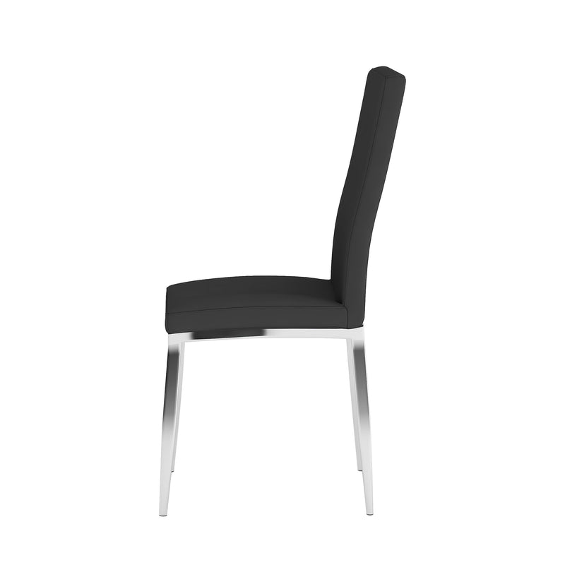 ABIGAIL Modern Curved-Back Upholstered Side Chair