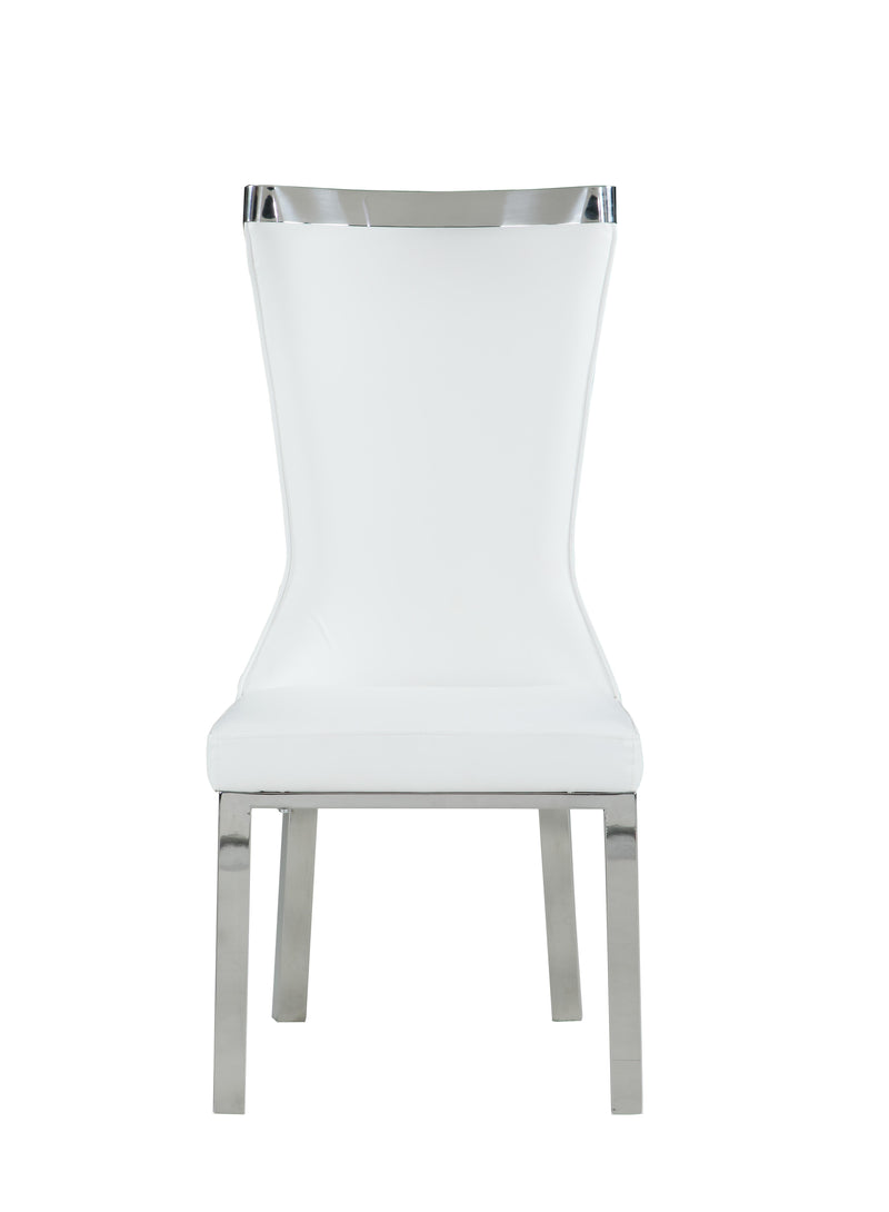ADELLE Contemporary Curved-Back Side Chair