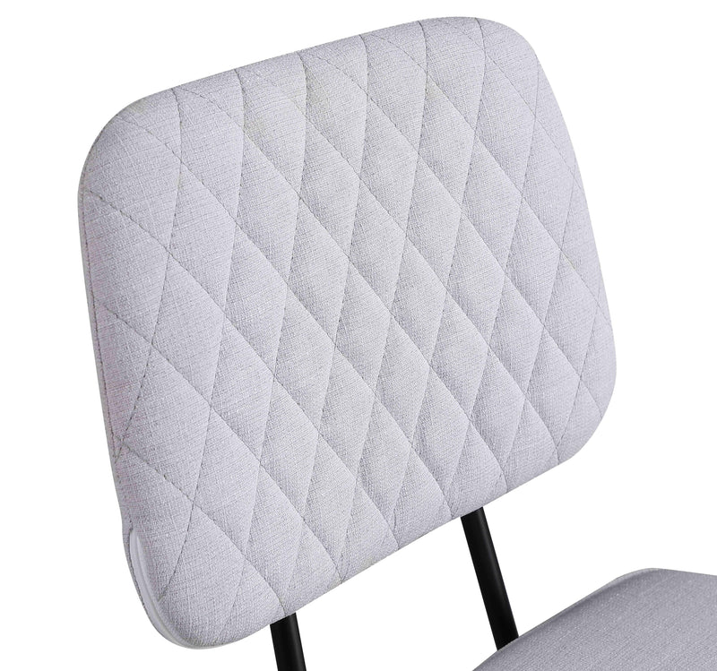 BERTHA Contemporary Side Chair w/ Diamond Stitch Backrest