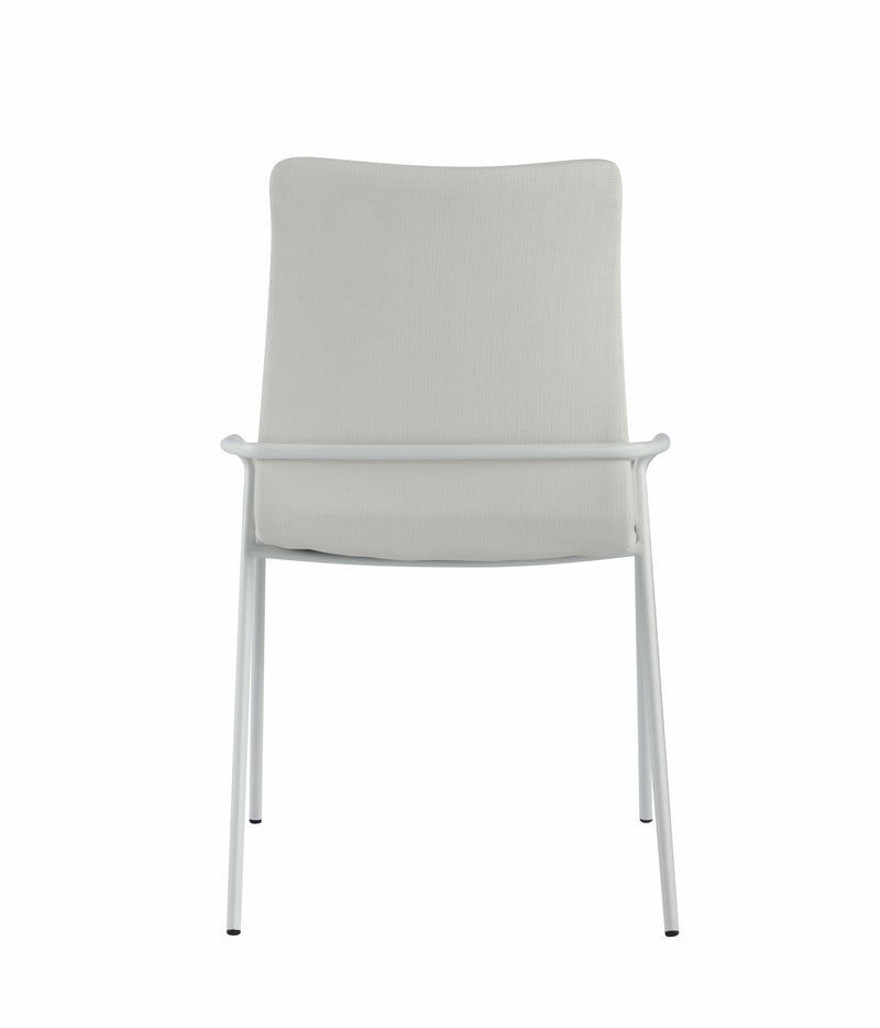 ALICIA Contemporary White Upholstered Side Chair