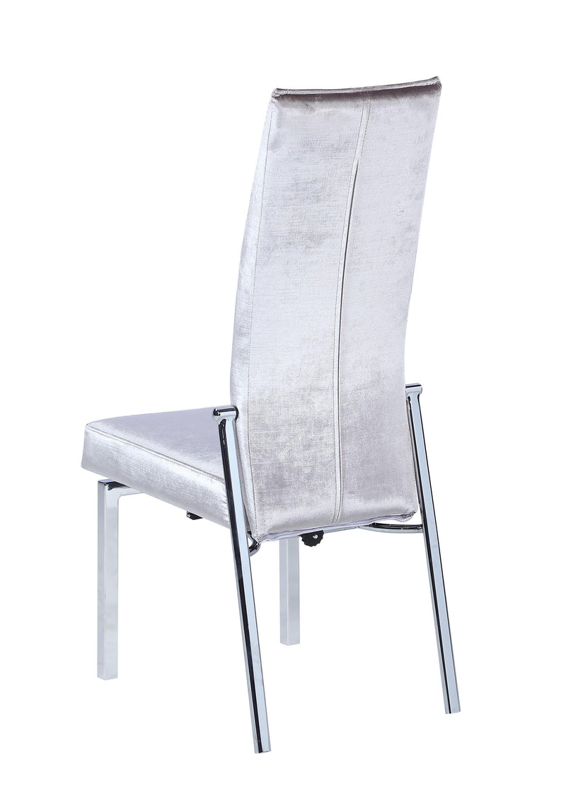 ANABEL-SC Contemporary Motion Back Side Chair w/ Chrome Frame