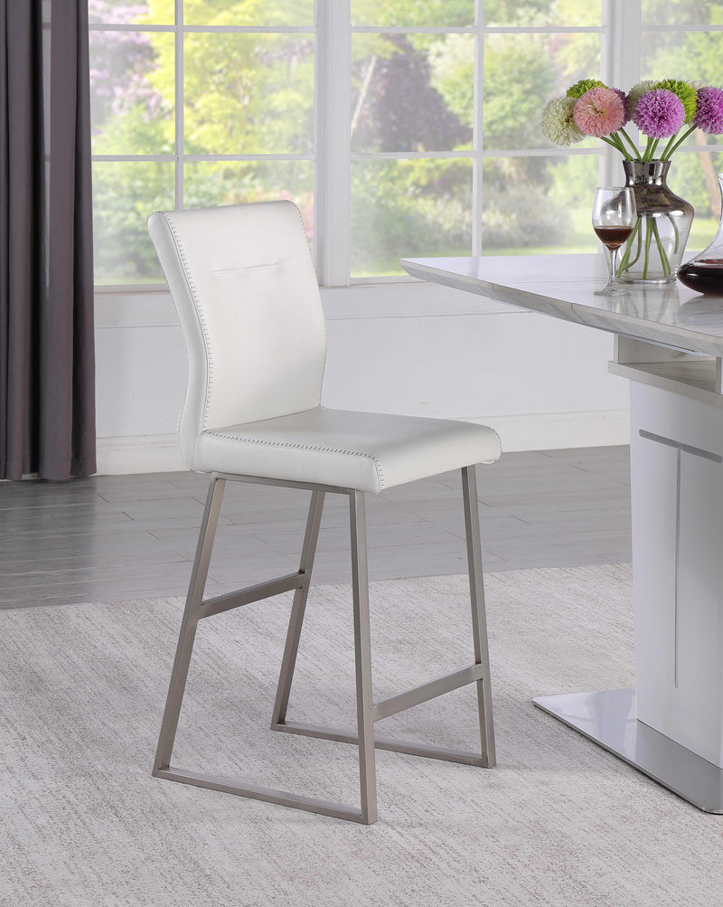 GWEN Contemporary Counter Height Stool w/ Highlight Stitching image