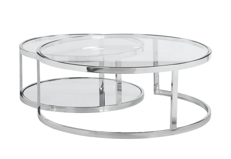 5509 Contemporary 2-In-1 Nesting Cocktail Table Set