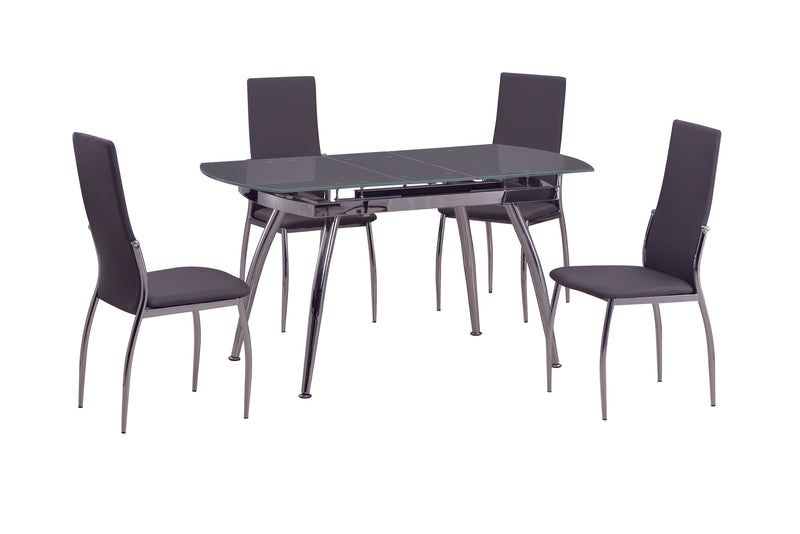 LUNA Contemporary Extendable Glass Dining Table