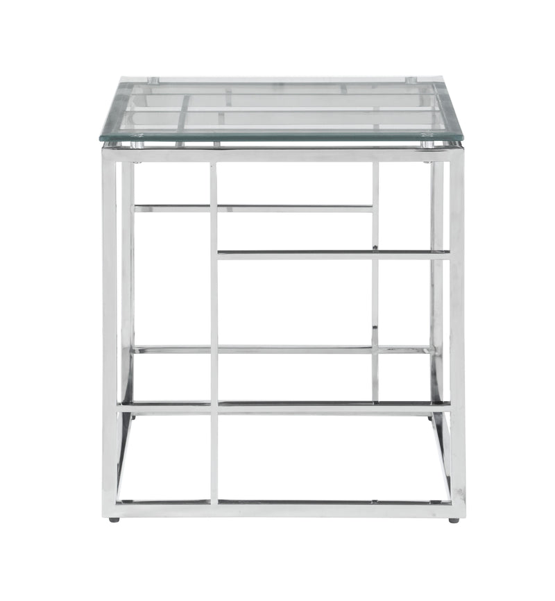 5073-OCC 20" Square Glass Top w/ Ladder Style Frame
