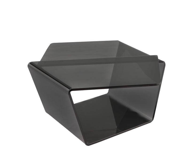 6644 Contemporary Tinted Bent Glass Cocktail Table
