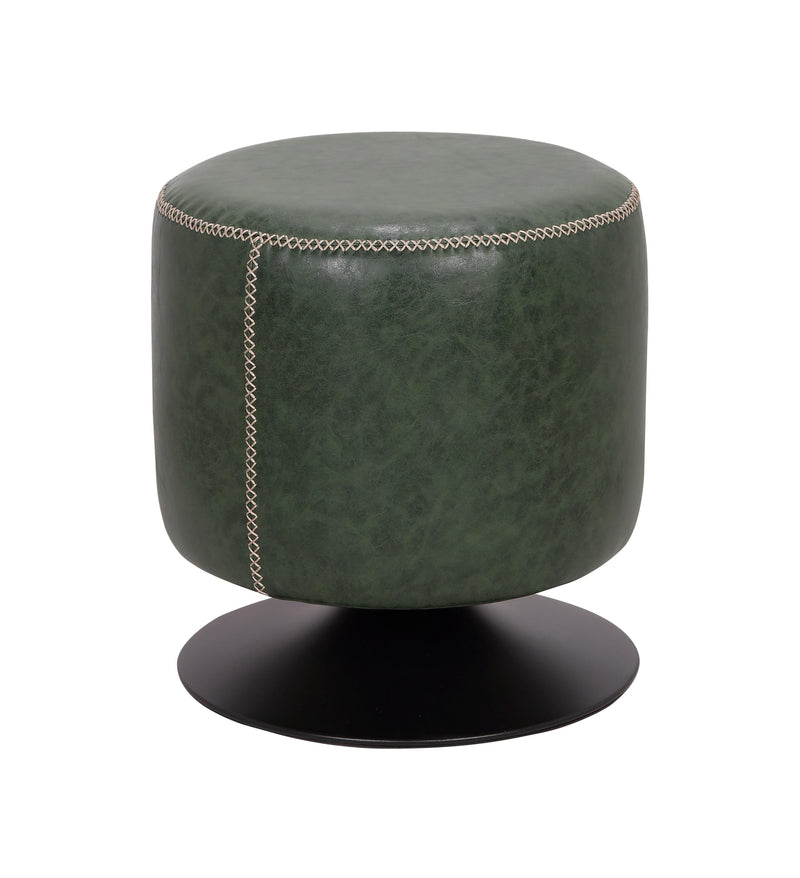 5035-OT Round Vintage Upholstered Ottoman