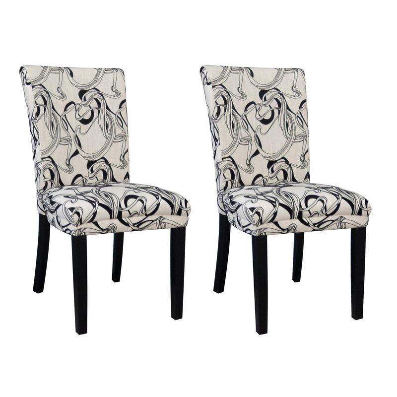 MISTY Modern Wide Design Straight Back Parson Side Chair