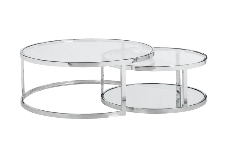 5509 Contemporary 2-In-1 Nesting Cocktail Table Set