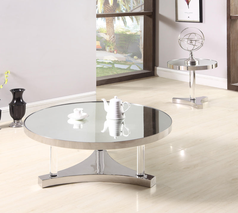 4034 Lamp Table w/ Mirror Accent