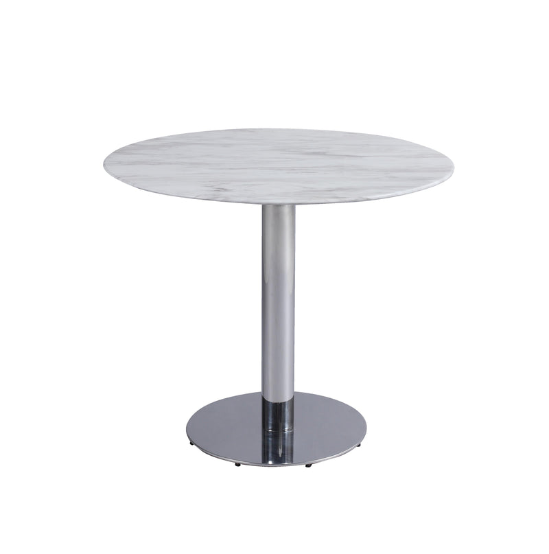 NOEMI Marble Top Bistro Table w/ Steel Base