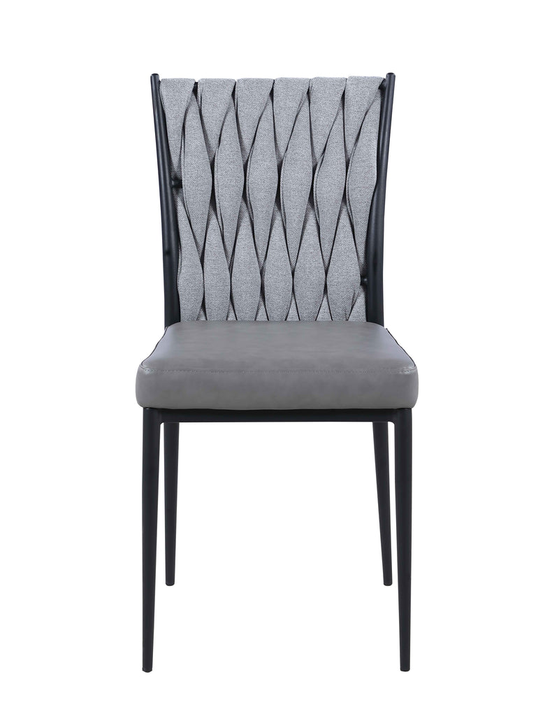 AMANDA Contemporary Side Chair w/ Weave Back