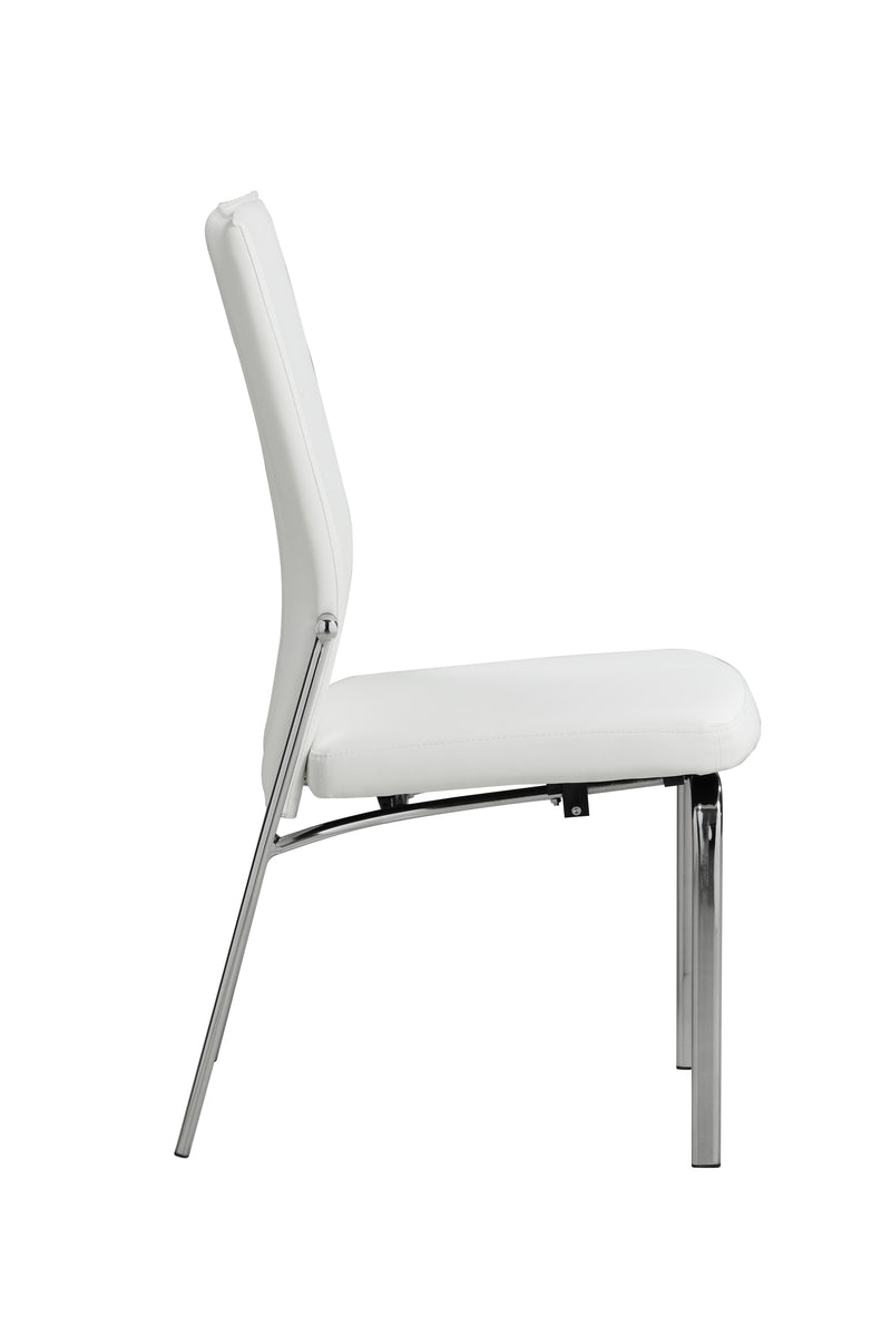 MOLLY Contemporary Motion-Back Side Chair w/ Chrome Frame