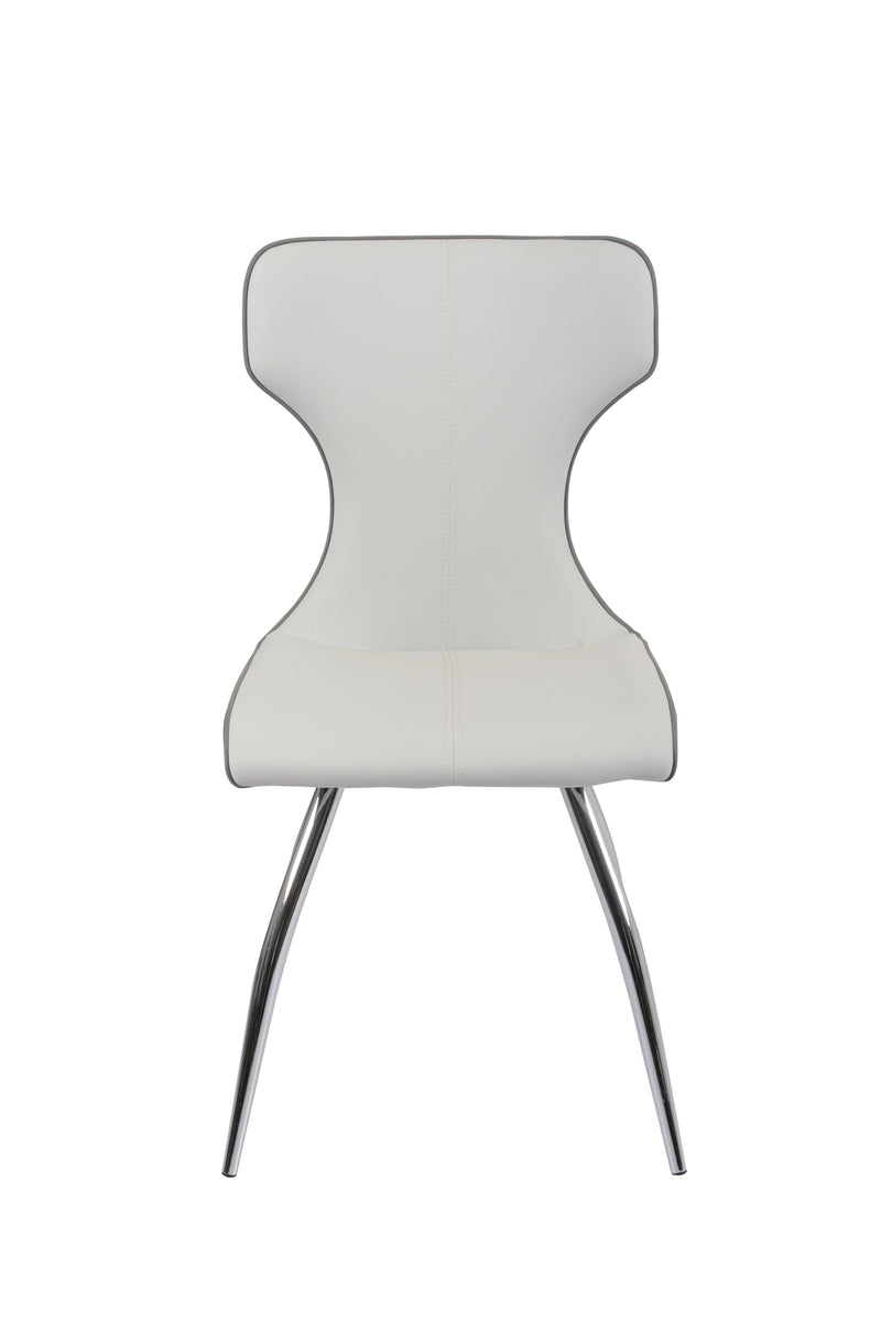 SANDRA Contemporary Side Chair w/ Bucket Seat