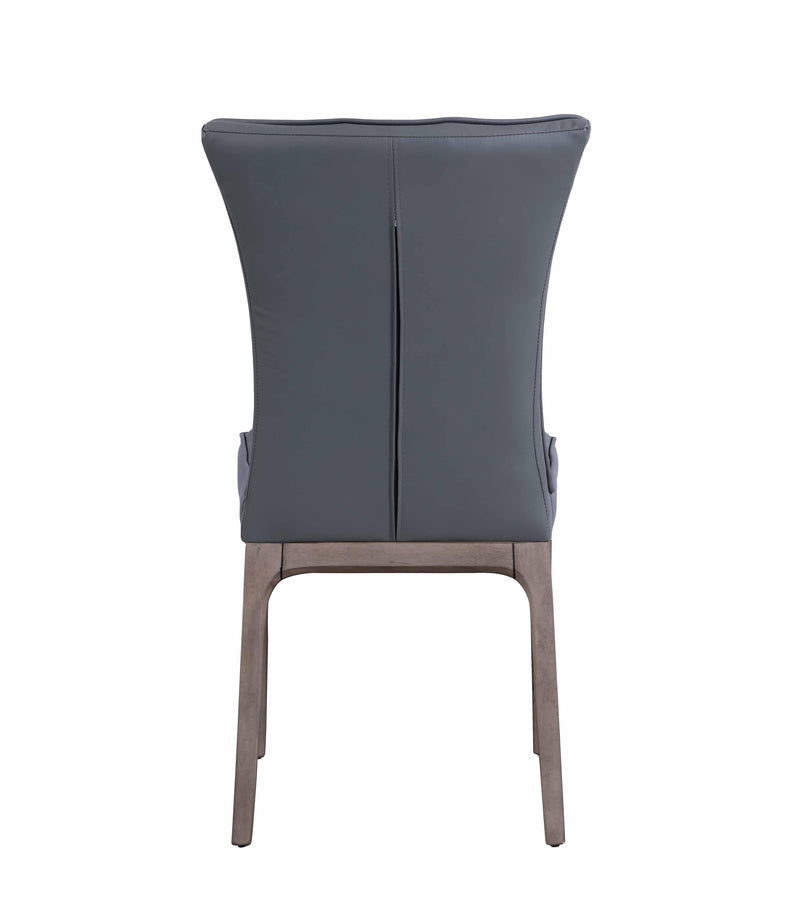 PEGGY-SC Modern Tufted Side Chair w/ Solid Wood Frame