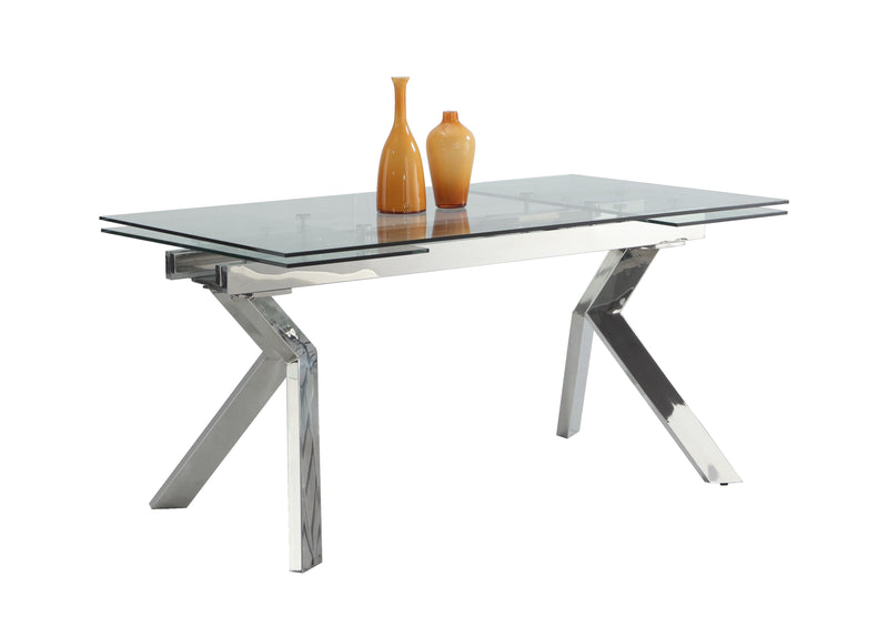 ELLA Contemporary Extendable Dining Table w/ Steel Legs