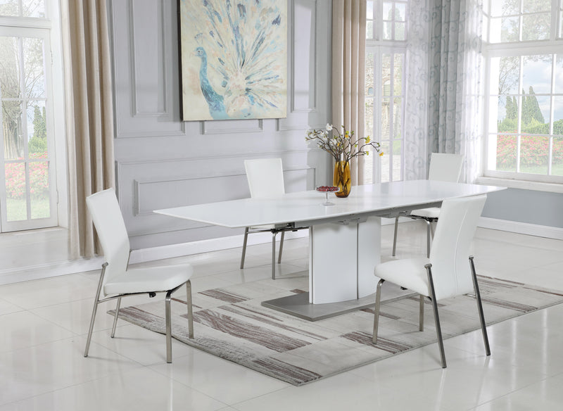 ELIZABETH Contemporary Dining Table w/ Self-Storing Extension image