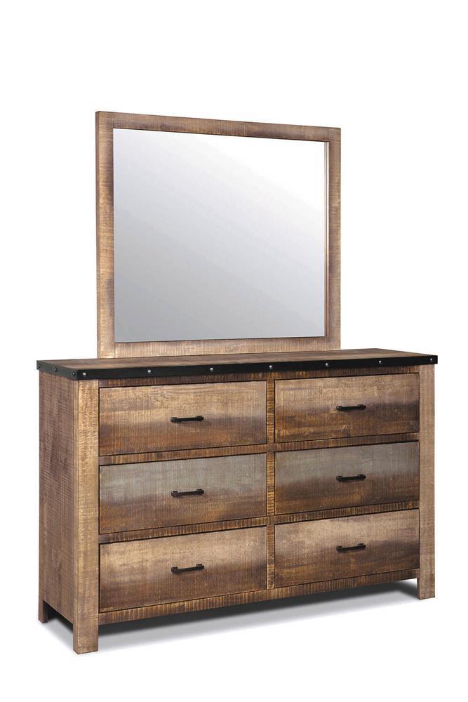 Sembene Rectangular Dresser Mirror Antique Multi-color