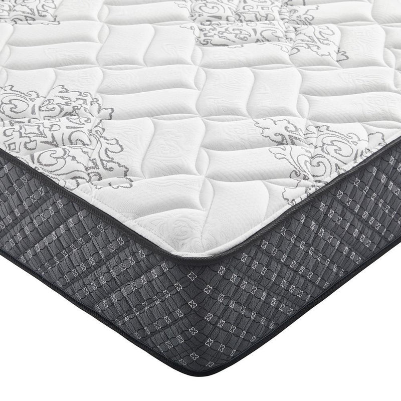 Aspen 12.25" Eastern King Mattress White and Black