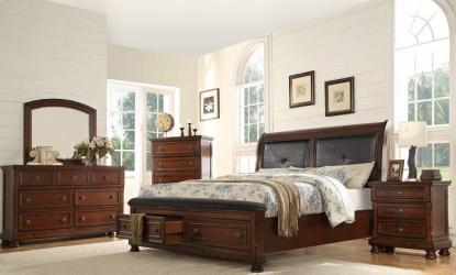 Galaxy Home Austin Queen Storage Bed in Dark Walnut GHF-808857504685