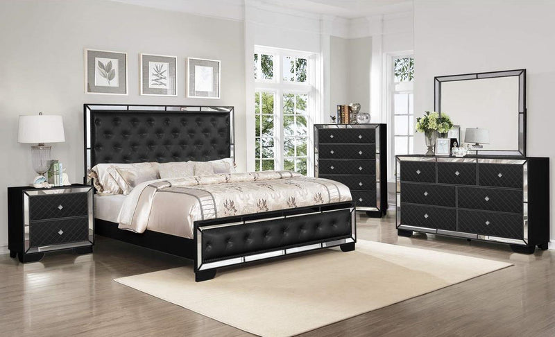 Galaxy Home Madison 7 Drawer Dresser in Black GHF-808857823571