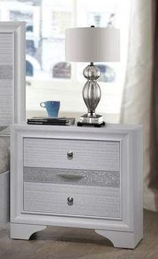 Galaxy Home Matrix 3 Drawer Nightstand in White GHF-808857902306 image