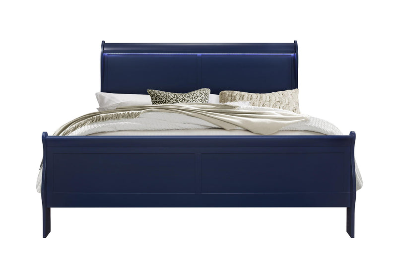 CHARLIE BLUE KING BED AND NIGHTSTAND image