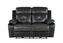 U5050 BLANCHE CHARCOAL/BLACK POWER RECLINING LOVESEAT