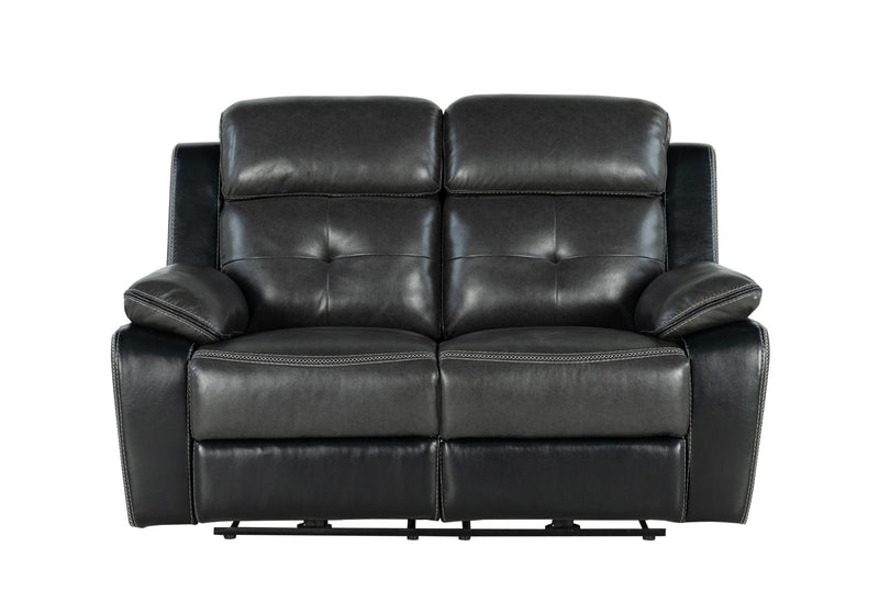 U5050 BLANCHE CHARCOAL/BLACK POWER RECLINING LOVESEAT image