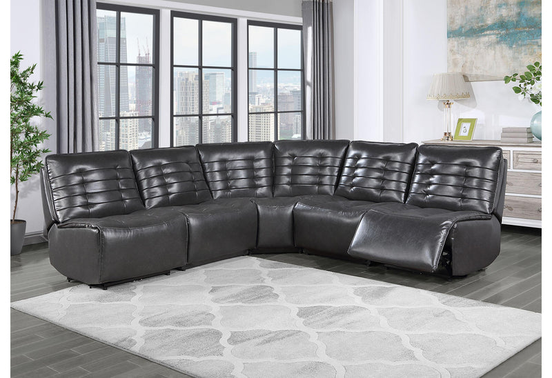 U6066 BLANCHE CHARCOAL SOFA/LOVESEAT W/ AG