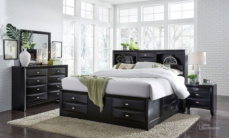 Linda Black Full 5-Piece Bedroom Set