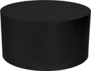 Cylinder Matte Black Coffee Table